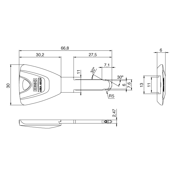 Doppelzylinder ASSA ABLOY KESO 8000 Omega² / 81.F15 Ultra